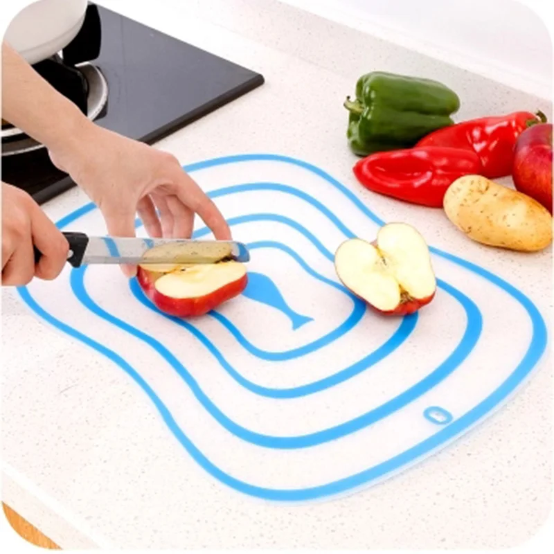 

Kitchen Non-Slip Plastic Cutting Boards Cut Chopping Block Portable Frosted Antibacteria Vegetable Meat Cutting Pad