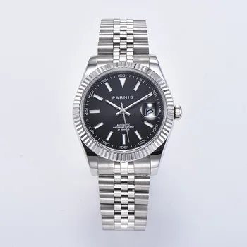 

Parnis 39.5mm Automatic Mechanical Mens Watches Miyota 8215 Movement Men Watch horloges mannen jam tangan pria 2020 box man gift