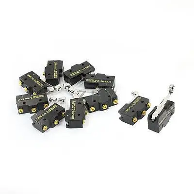 

10pcs LXW5-11G1 SPDT Momentary Roller Hinge Arm Limit Switch Microswitch