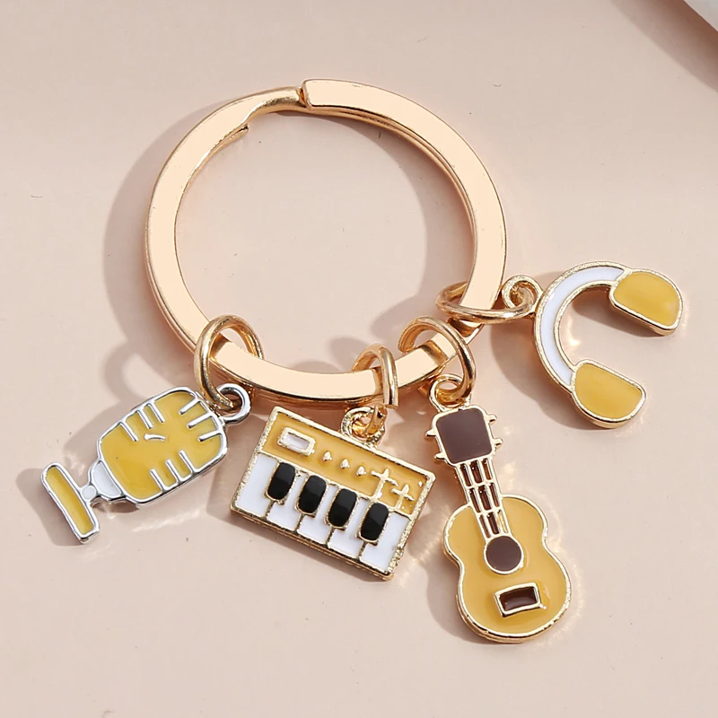 Portachiavi Musicale NEWEI – Chitarra Elettrica In Acciaio Inox, 13,6g, Per Musicisti E Insegnanti, Donna E Uomo