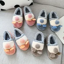 

Mao Mao 2022 Winter Children's Cotton Shoes Cute Non-slip Men's and Women's Shoes Bag Heel Cotton Shoes Baby Home Indoor Feature