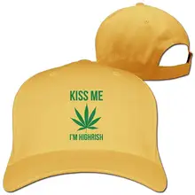 Унисекс Kiss Me Im Highrish бейсболка хип-хоп кепки винтажные регулируемые шляпы