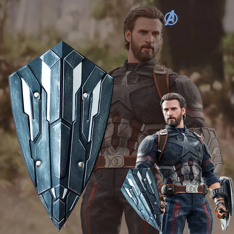 

1:1 The Avengers SuperHero Captain America Shield Cosplay Prop PU Figure Model Black Panthe Weapons Accessories