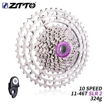 

ZTTO 10 Speed 11-46T SLR 2 Bicycle Cassette HG Compatible 10s ultralight 46T CNC 10v k7 For MTB XX X0 X9 X7 M610 M781 M786