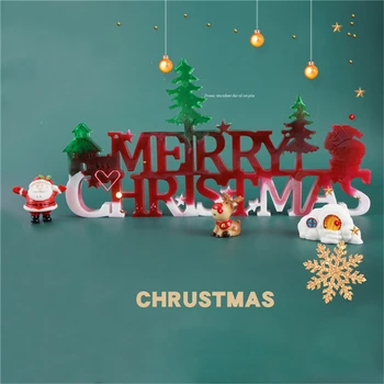 

DIY Christmas UV Epoxy Resin Mold Handmade Christmas Decoration Silione Mold For Home Decor Craft