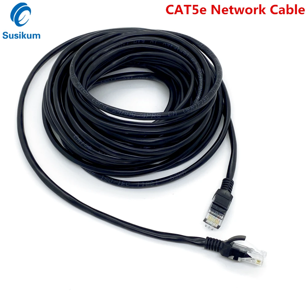 

Ethernet-кабель водонепроницаемый уличный Cat5e RJ45, сетевой LAN-кабель, Соединительный шнур 5 м/10 м/15 м/20 м/30 м для компьютера, маршрутизатора, ноутбука