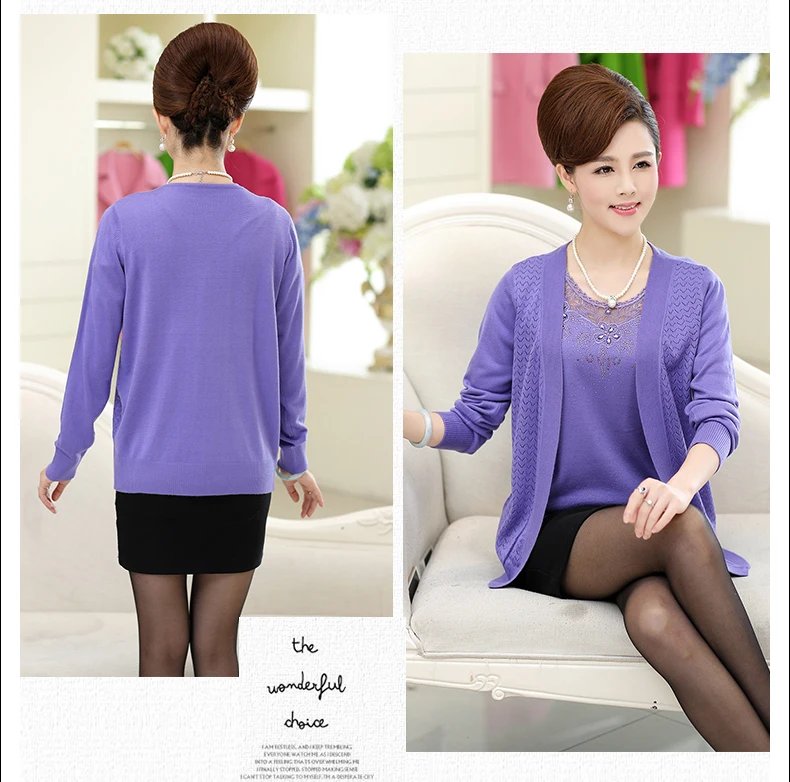 Весна пончо feminino blusa трикотаж трикотажный женский купальный костюм больших размеров, Женские Длинные рукава костюм с кардиганом Топы S257
