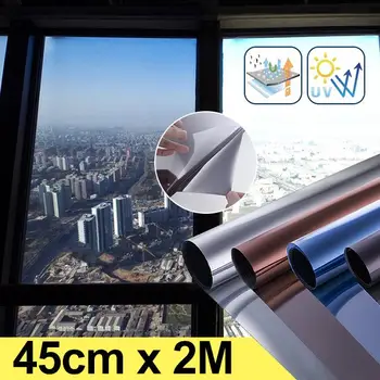 

45cmX2M electrostatic non-adhesive glass sticker indoor Windows sunscreen and thermal insulation film solar film construction