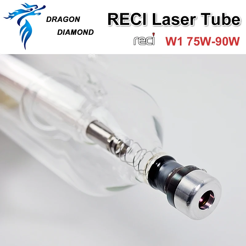 DRAGON DIAMOND Reci W1 75 Вт CO2 лазерная трубка Деревянный чехол коробка Длина упаковки 1050 диам. 80 мм для CO2 лазерная гравировка резка машина