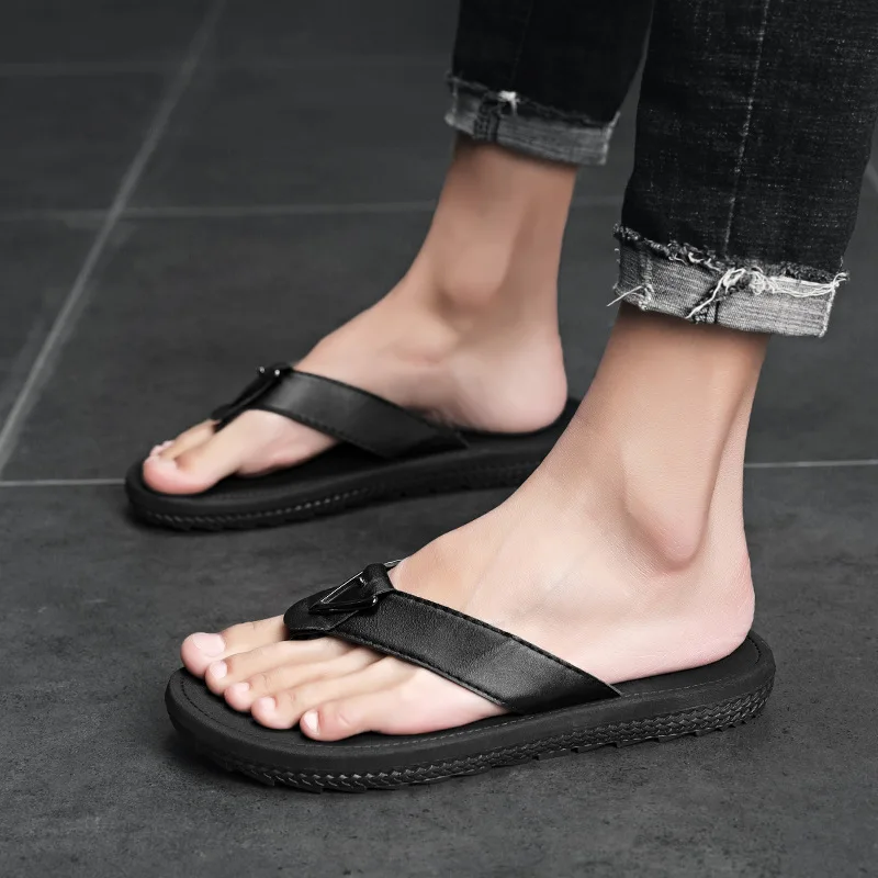 

Slipper Men's Summer Outer Wear Korean-style Trend Flip-flop Flip-flops Men's Anti-slip Casual Trendy Shoes Sandals