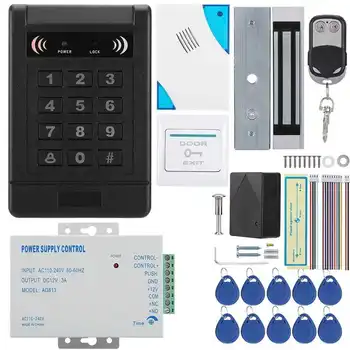 

EM ID Card Password Door Access Control Machine Magnetic Kit Lock Remove Control Doorbell