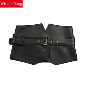 

Genuine Leather Sheepskin Belt High Waist Midi Skirts Womens Korean Office Black Sashes Party Sexy Casual Ladies Clothes