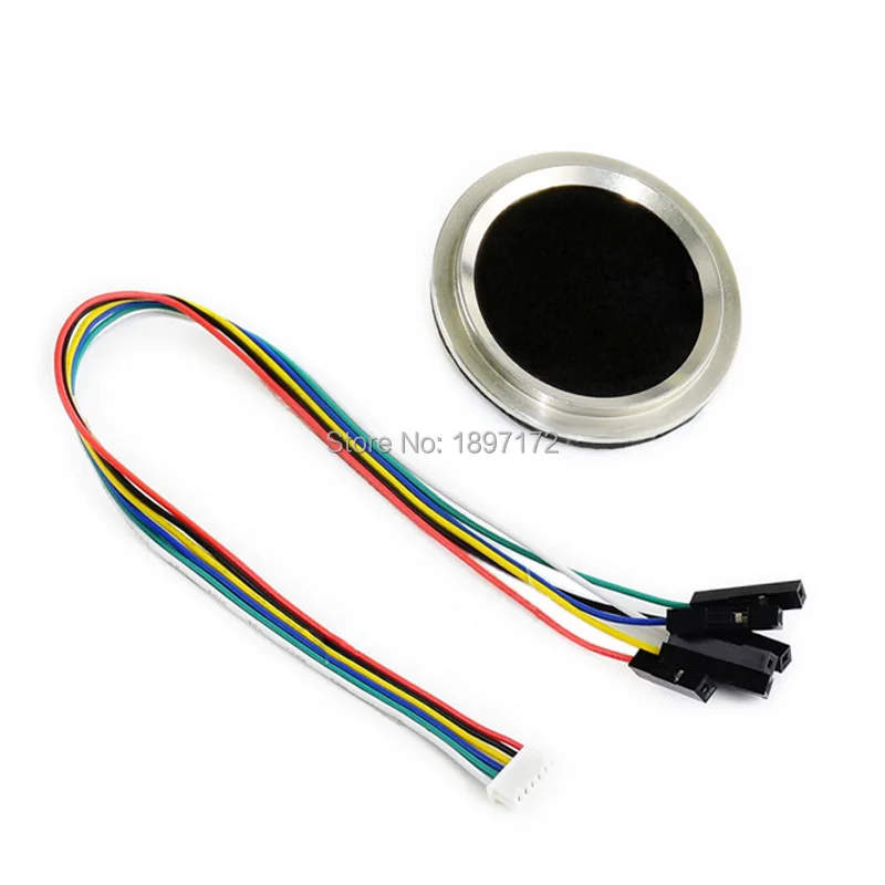 Round-shaped All-in-one Uart Capacitive Fingerprint Sensor For Aspberry ...