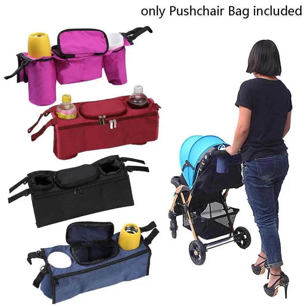 

Multifunctional Baby Stroller Organizer Baby Pram Buggy Cart Bottle Hanging Basket Storage Bag Stroller Useful Accessories