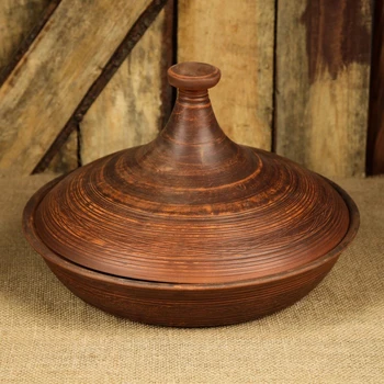

Tagine, smooth, red clay, 2.5 l,