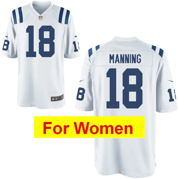 Черный Женские футбольные майки в Индианаполисе#13 TY вот-вот,#12, Andrew Luck#18, Peyton - Цвет: Черный