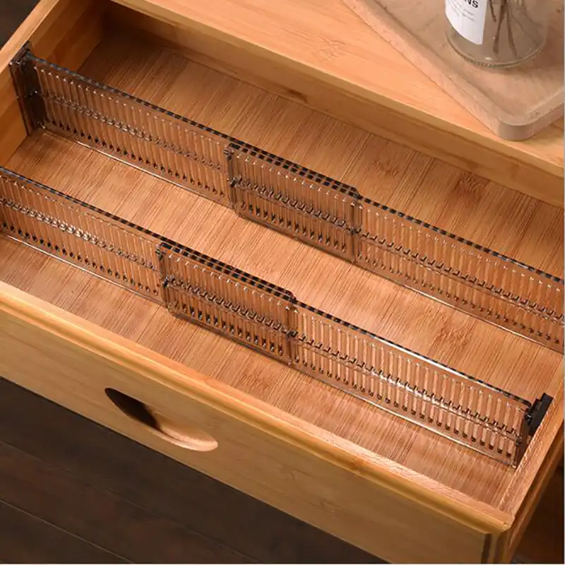 2pcs Adjustable Clapboard Drawer Divider Partition Storage Organiser Wardrobe