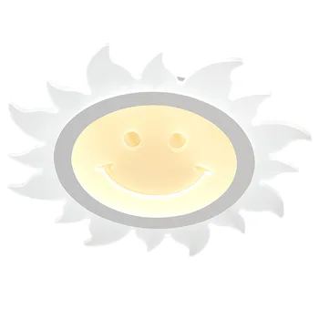 

led ceiling light smile sun ceiling light modern design dimmable remote control