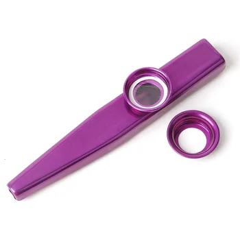 

1pc Metal Kazoo With 1 Kazoo Flute Diaphragm Mouth Flute Harmonica For Beginners Kids Adult Party Gifts Musical Instrument
