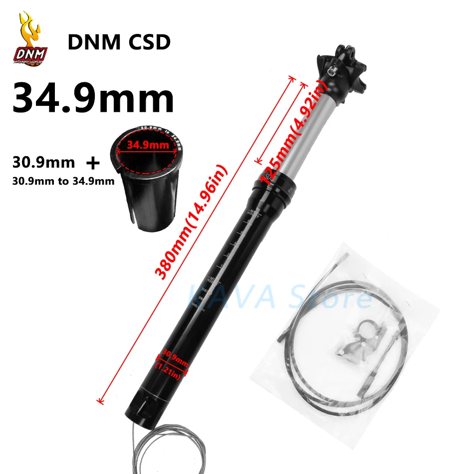 CSD internal 34.9mm DNM/Дистанционное проводное Управление подъемный подседельный 125 мм путешествия DH FR AM XC воздуха Давление регулировки 30,9/31,6/34,9 мм на подседельную трубу рамы - Цвет: CSD internal 34.9mm