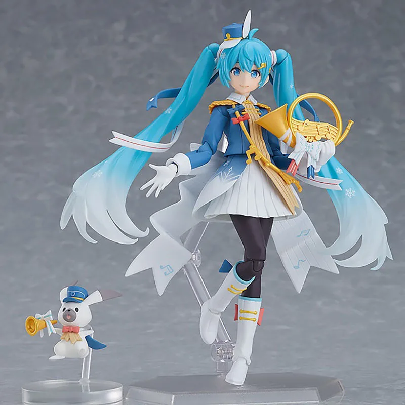 Оригинальный заводской парад макс. 2020 Snow Miku Figma Ver. ПВХ экшн-фигурки коллекционные