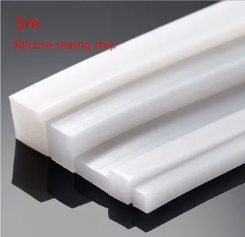 

High quality 5 meters DIY Silicone square door window seal Soundproof, dustproof and shockproof Silicone sealing strip