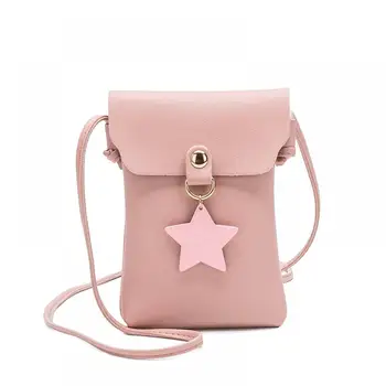 

Fashion Ms. Star Decoration Single Shoulder Phone Storage Wallet 2020 New Korean Crossbody Storage Wallet