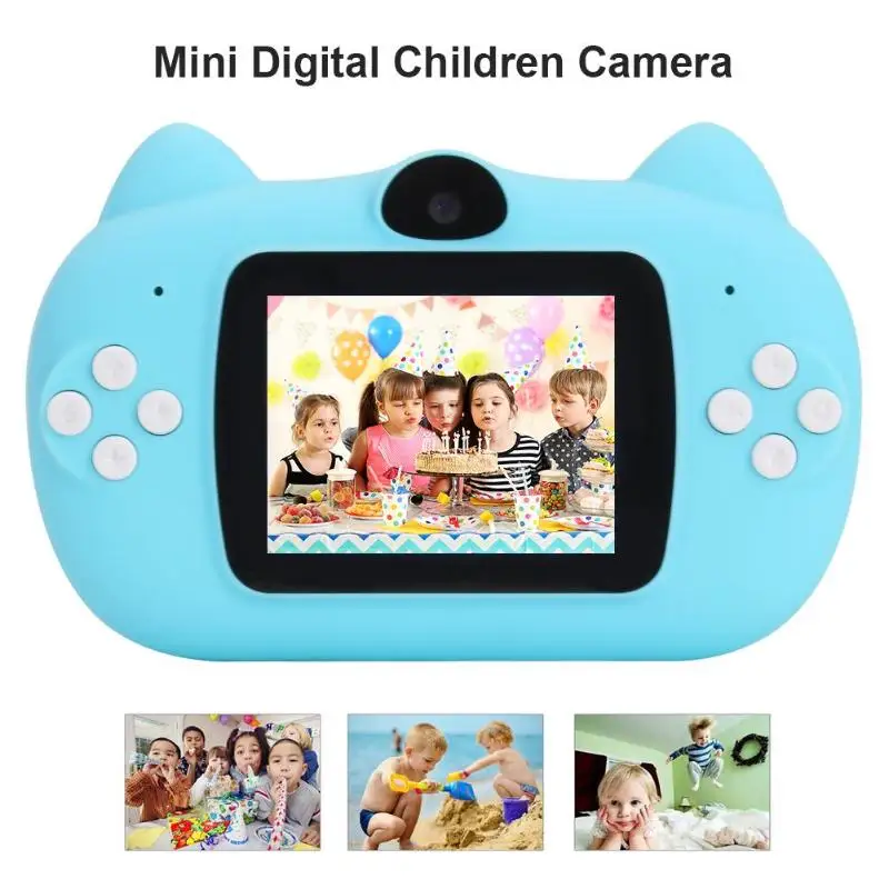 Children Digital Mini Camera 1080P HD Screen Camera Video Recorder Camcorder 12 Million Pixel Dual Lens Kids Cartoon Cute Camera