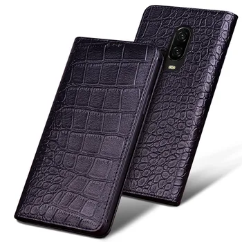 

Oneplus 6T 100% Case Genuine Leather Cases One plus 6T Handmade Custom Flip Phone Cover for One plus