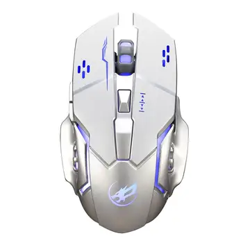

Warwolf Q8 Charging Wireless Gaming Mouse with 6 Buttons + USB ReceiverBacklight LED colorful backlight design