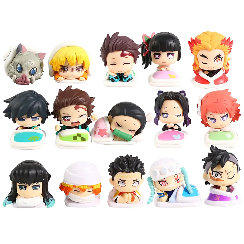 Игрушечные фигурки-убийцы демонов серия 1 ~ 3 Tanjirou Nezuko Kanawo Tengen Muichirou Zenitsu Kyoumei Shinobu