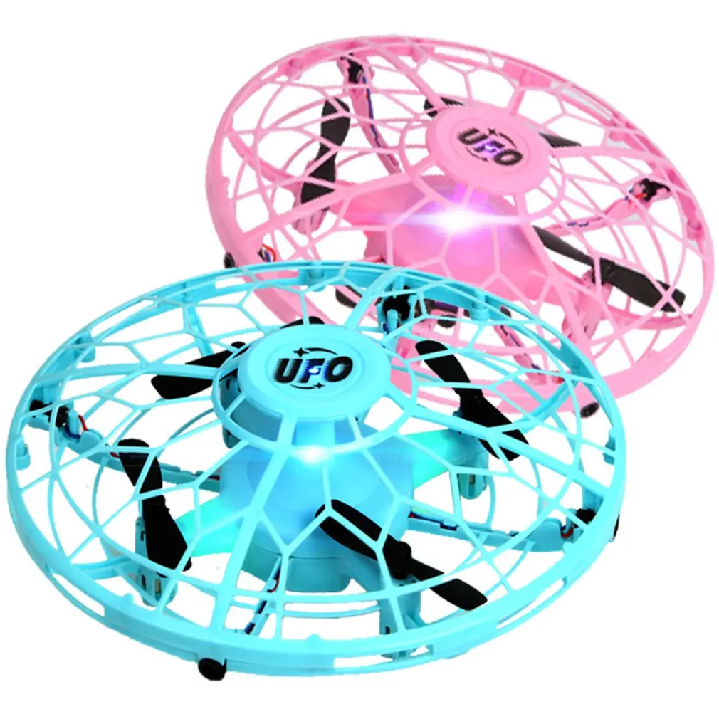 Mini UFO Drone Gesture control Helicopter RC Quadcopter Sensing and Lights Indoor surround fly 3D flip 4