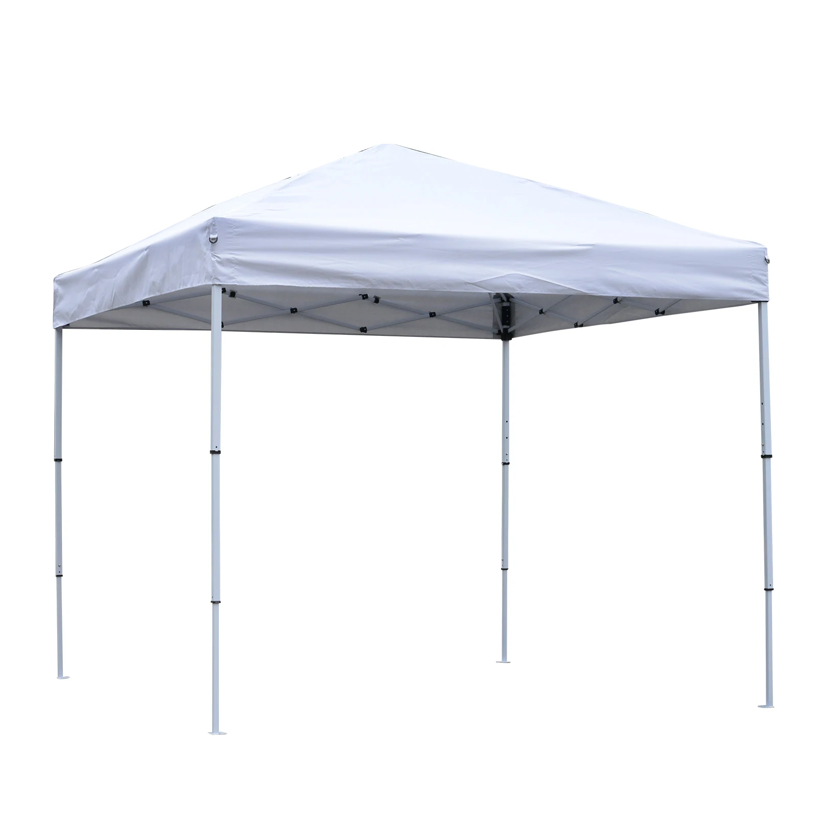 Outsunny Folding Gazebo Waterproof with Strings and pegs coating Oxford Cloth 2.5x2.5 m White | Дом и сад