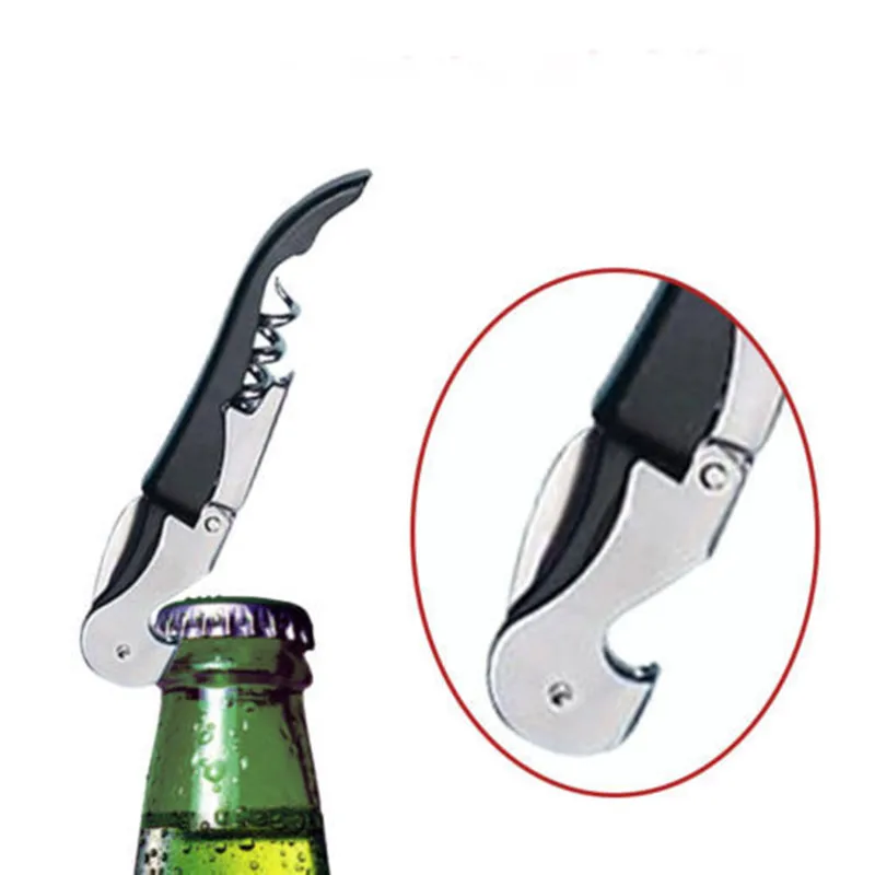 Многофункциональный Нержавеющая сталь металлический Колышек-штопор колпачок для винной бутылки открывалка для пива друг официанта вино барная открывашка инструмент подарок