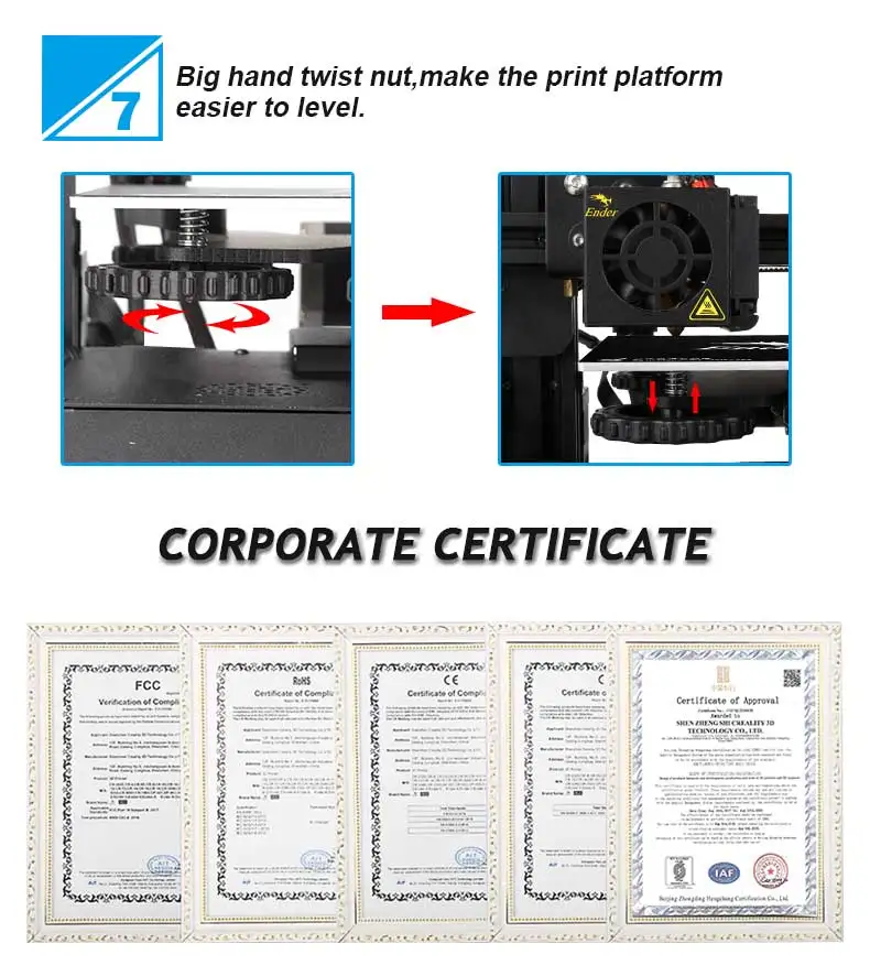 CREALITY 3d принтер Ender-3/Ender-3X улучшенное закаленное стекло опционально, V-slot Resume power Failed Printing DIY KIT Hotbed