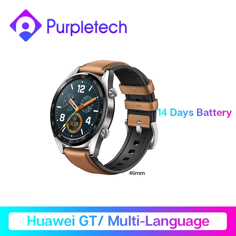 В наличии Global HUAWEI Watch GT водонепроницаемые Смарт часы трекер сердечного ритма GPS