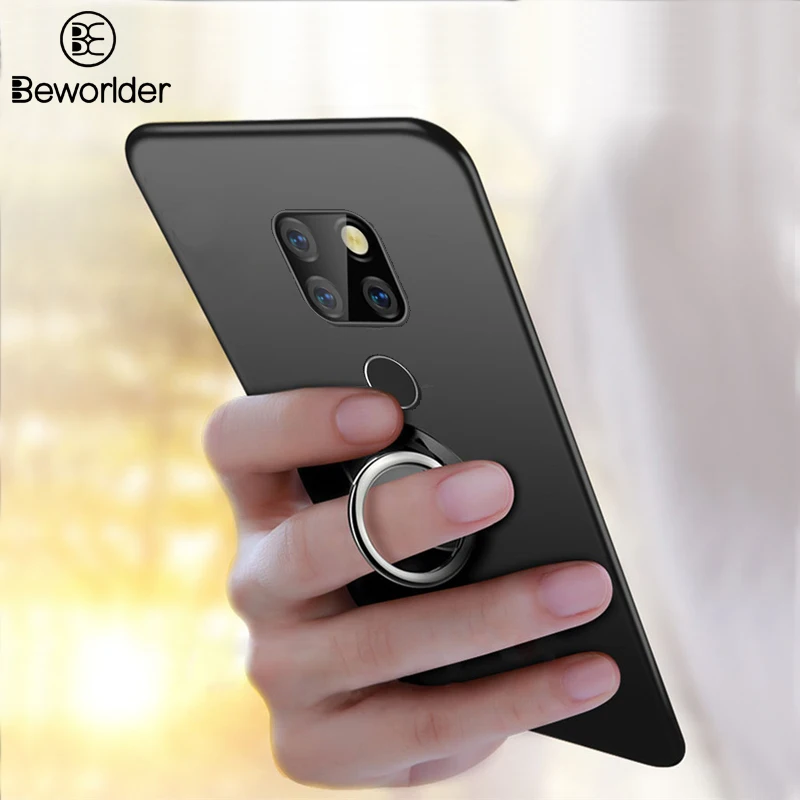 For Huawei Mate 20 Lite Case X Soft TPU Magnetic Ring Stand Holder Silicone Cover Pro Mate20 |