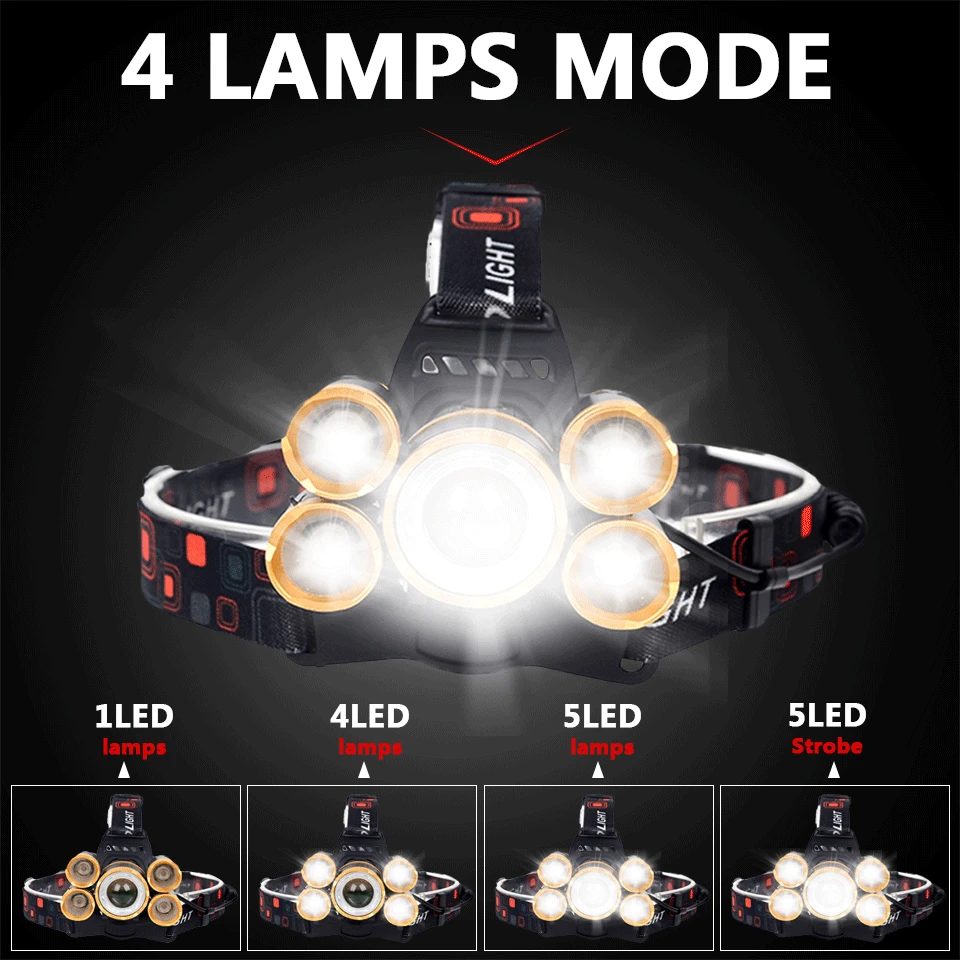 Z35T13 фара 4000 люмен налобный фонарь CREE XML3/5 LED T6 Головной 18650 аккумулятор AC/DC зарядное