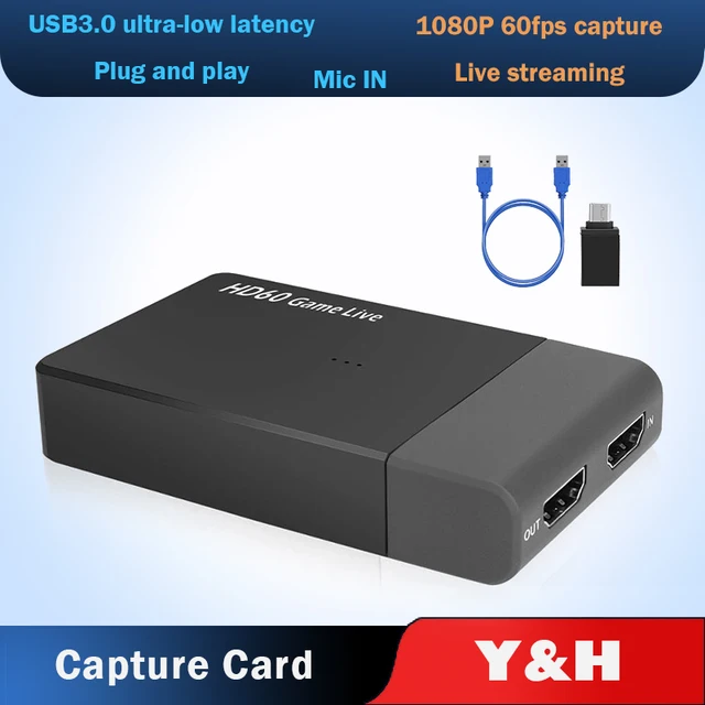 EZCAP 261M USB3.0 Video Capture 1080P 60FPS HDMI to USB 3.0 Game Video Capture Card Live Streaming Broadcast With Mic in 1