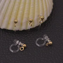 Производители горячей продажи японский и корейский стиль DIY аксессуары прозрачный пластик 5. 8 мм плоская Ушная игла ушной шпильки Plai