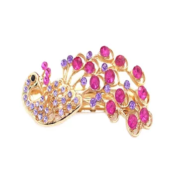 

Fashion Women Hairclip Vintage Peacock Hair Barrette Hairpin Rhinestone Hairgrip Ladies Girls Hairs Accessories LDO99