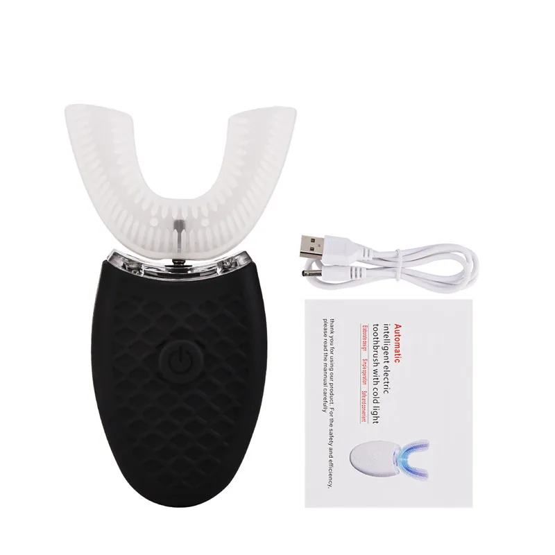 Waterproof Silicone Electric Ultrasonic Wave Toothbrush Automatic Tooth Cleaner Teeth Whitening 4 Modes Teeth Brush Cleaning afbeelding