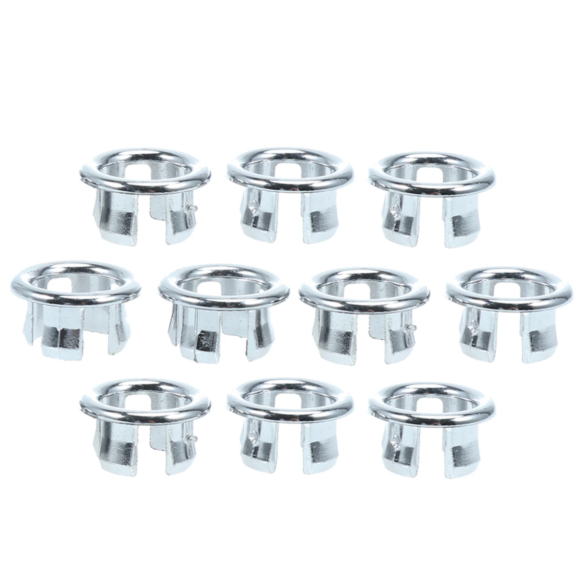 

10pcs Overflow Ring Durable Bathroom Premium Kitchen Sink Basin Round Trim Overflow Cover Overflow Ring