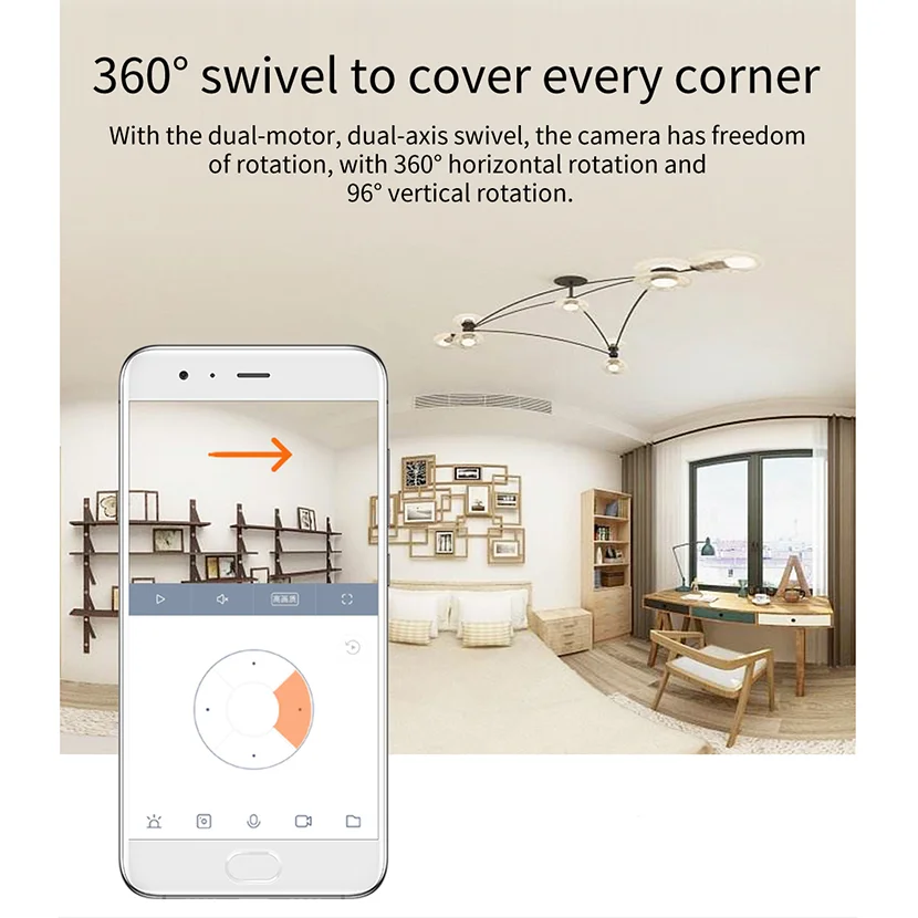 【Глобальная версия】 Mijia IMILAB IP-камера 013, Xiaomi Mi Home App Wi-Fi Камера видеонаблюдения HD 1080P Видеоняня H.265