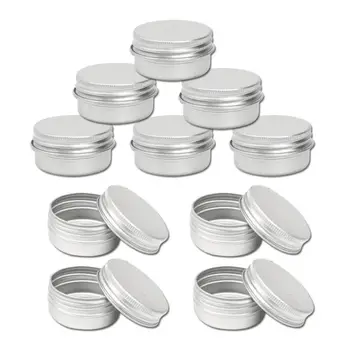 

10 x 100ml Aluminium Tin Large Make up Candle Pots 100ml Capacity Empty Big Cosmetic/Candle/Spice Pots/Hair Product/Sweet Tin Ja