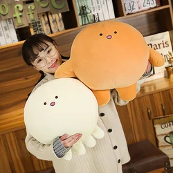 Pulpo de peluche kawaii de 30cm y 40cm para niños, muñeco suave de pulpo de forma redonda, almohada de peluche de dibujos animados, regalo de cumpleaños