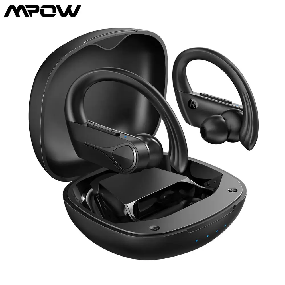 Mpow Flame Solo Bluetooth 5.0 TWS Wireless Earbuds IPX7 Waterproof Touch Control Sports Earphones with ENC Noice Reduction Mic