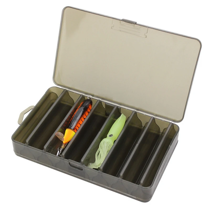 

14 Slots Fishing Lure Box Baits Minnow Lures Hook Tackle Box Storage Case Organizer Multi-Tool WQ