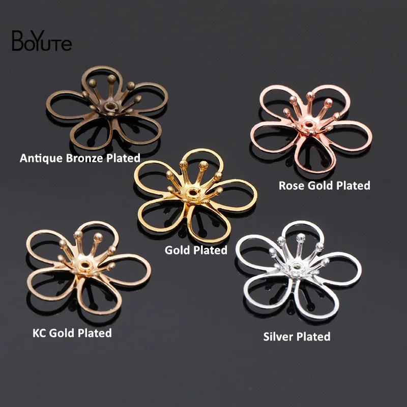 Metal Flowers Jewelry Making Metal Flower Jewelry Components 50
