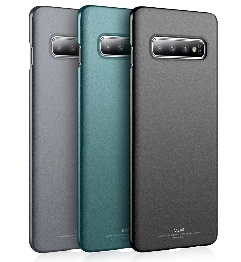 Чехлы для Samsung S10 S9 S8 Plus MSVII Жесткий Тонкий матовый чехол из поликарбоната Galaxy Note 10 9